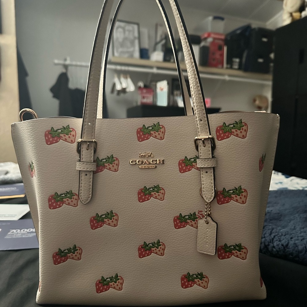 Coach Mollie Tote Strawberry Collection